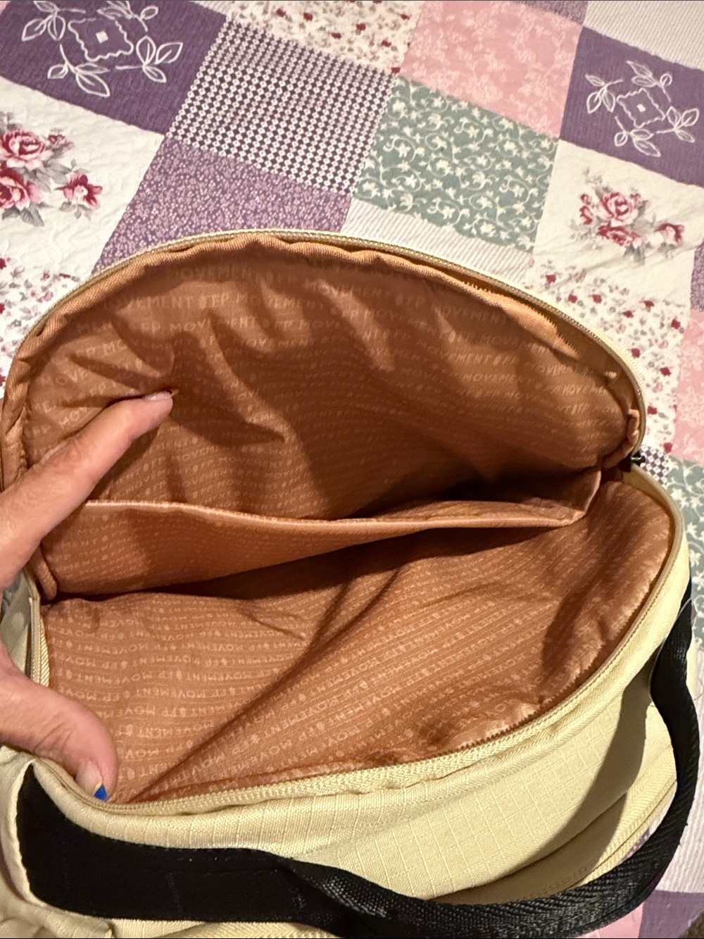 FP Movement by Free People Beige and Tan Floral-Print Backpack - Picture 7 of 8